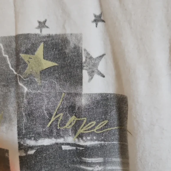 White Graphic Tee with Rainbow and Star Design - Picture 8 of 8